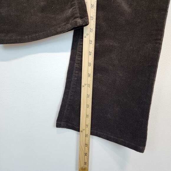 Old Navy Bootcut Corduroy Pants Size 6 Brown Stretch Pockets City 2000s Y2K - Picture 9 of 13